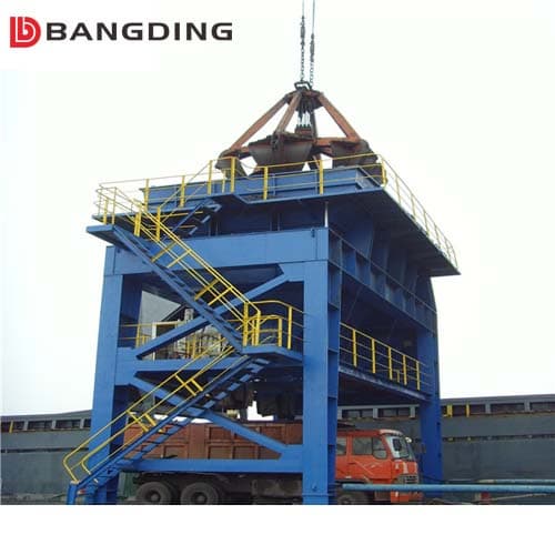 BANGDING Dust proof mobile hopper for unloading sand